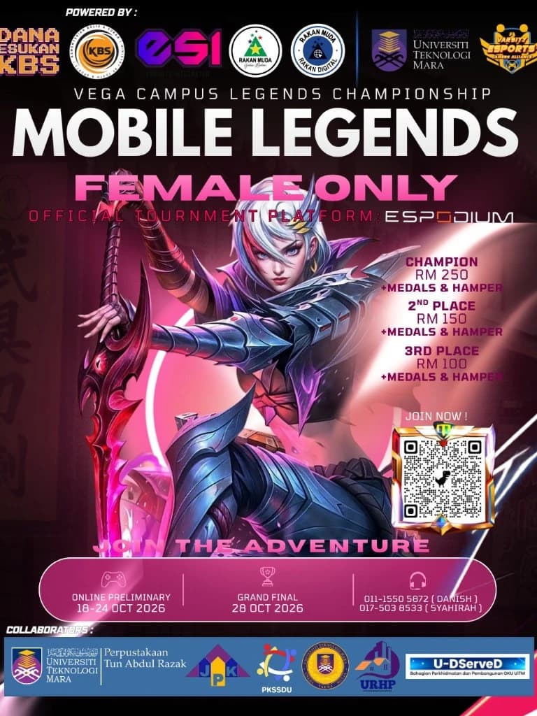 MLBB FEMALE ONLY - Vega Campus Legend
