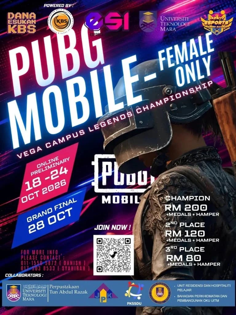 VEGA CAMPUS LEGEND PUBGM -FEMALE